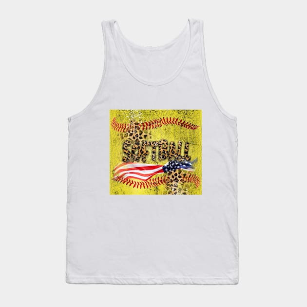 Softball Cheetah sport Tank Top by 2SUNS